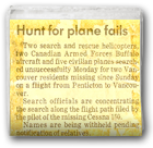 Hunt for plane fails